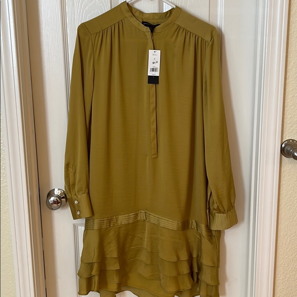 NWT Mustard long-sleeve BR cocktail